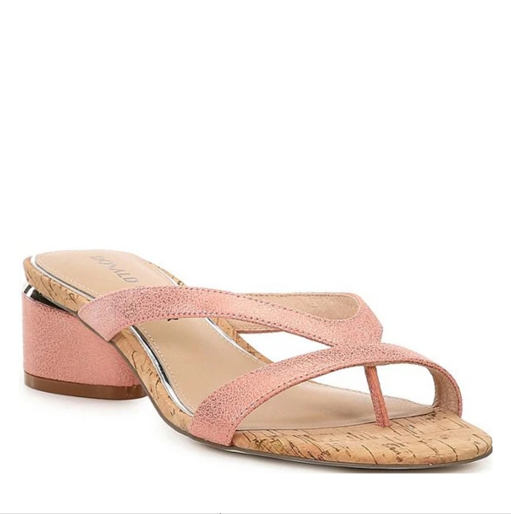 Donald Pliner Mida Leather Strappy Slide Sandals